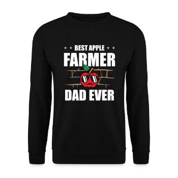 Bester Apfelbauern-vater Aller Zeiten - Unisex Pullover - Schwarz - Vorne - Alina (178cm) & Michal (187cm)