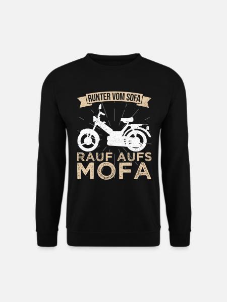 Mofa Führerschein Geschenk Mofafahrer Mofaroller - Unisex Pullover - Schwarz