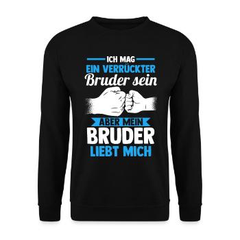 Geschwister Fäuste Familie Brüder Bruder - Unisex Pullover - Schwarz - Vorne - Alina (178cm) & Michal (187cm)