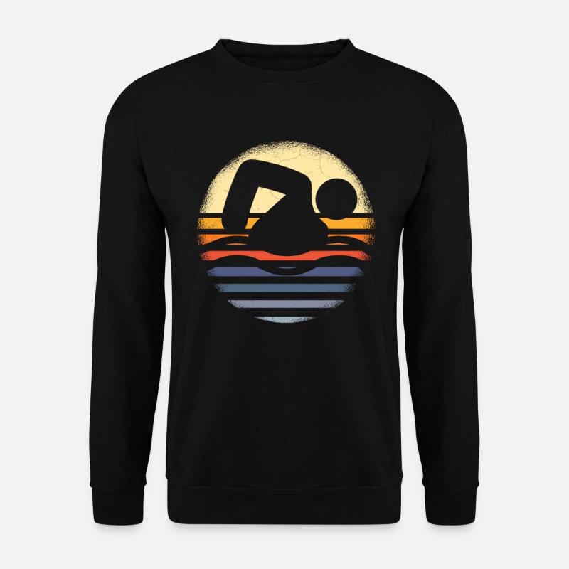 Schwimmer Schwimmen Spruch - Unisex Pullover - Schwarz