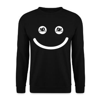 Schwimmer Schwimmen Spruch - Unisex Pullover - Schwarz - Vorne - Alina (178cm) & Michal (187cm)