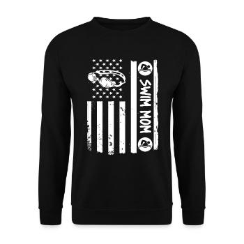 Schwimmer Schwimmen Spruch - Unisex Pullover - Schwarz - Vorne - Alina (178cm) & Michal (187cm)