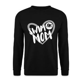 Schwimmer Schwimmen Spruch - Unisex Pullover - Schwarz - Vorne - Alina (178cm) & Michal (187cm)