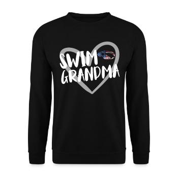 Schwimmer Schwimmen Spruch - Unisex Pullover - Schwarz - Vorne - Alina (178cm) & Michal (187cm)