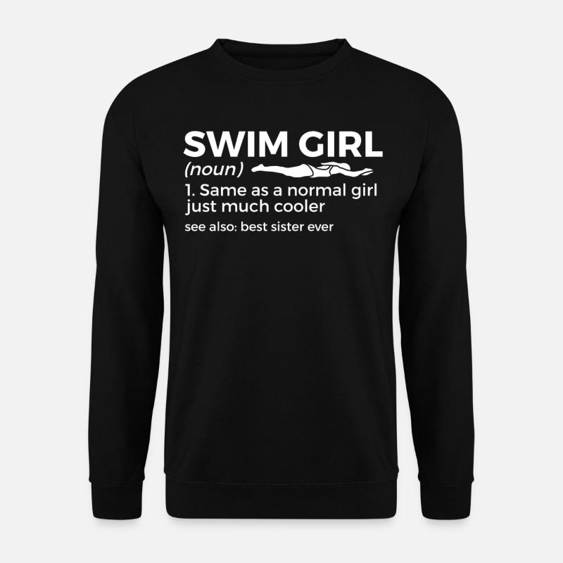Schwimmer Schwimmen Spruch - Unisex Pullover - Schwarz