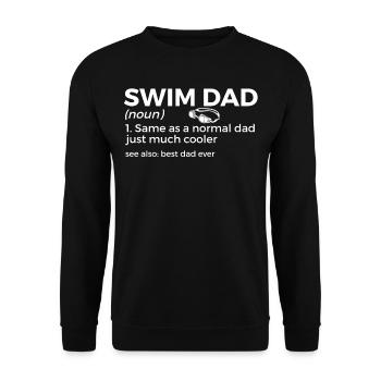 Schwimmer Schwimmen Spruch - Unisex Pullover - Schwarz - Vorne - Alina (178cm) & Michal (187cm)