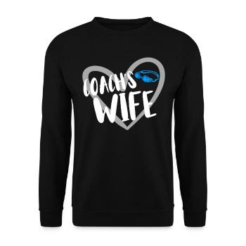 Schwimmer Schwimmen Spruch - Unisex Pullover - Schwarz - Vorne - Alina (178cm) & Michal (187cm)