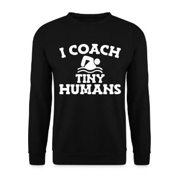 Schwimmer Schwimmen Spruch - Unisex Pullover - Schwarz - Vorne - Alina (178cm) & Michal (187cm)