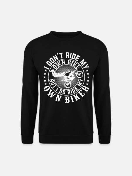 Moto Biker Femme Biker Fille - Sweat-shirt Unisexe - noir