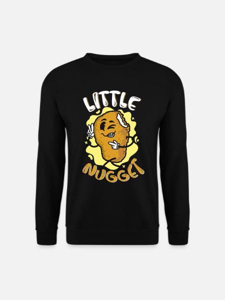 Little Nugget Nuggies Tendies Chicken Nugget - Unisex Sweatshirt - black