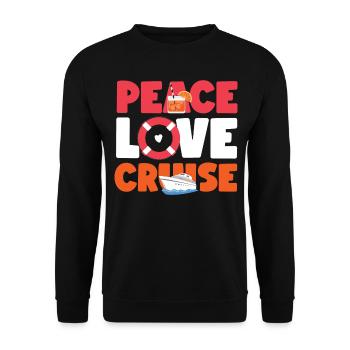 Bateau de croisière Vacances Fille Paix - Sweat-shirt Unisexe - noir - Devant - Alina (178cm) & Michal (187cm)