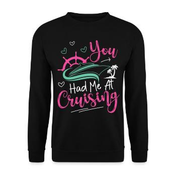 Croisière Vacances Fille que Vous aviez - Sweat-shirt Unisexe - noir - Devant - Alina (178cm) & Michal (187cm)