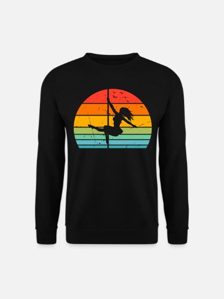 Pole Dance Silhouette Pole Dancing - Pole Dance Gi - Unisex Pullover - Schwarz