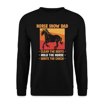 Design équestre et équestre pour les amoureux des chevaux - Sweat-shirt Unisexe - noir - Devant - Alina (178cm) & Michal (187cm)