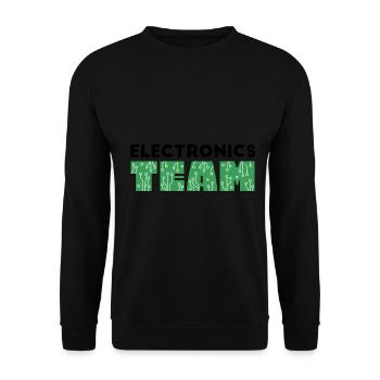Programmer - electronics TEAM - Unisex Sweatshirt - black - Front - Alina (178cm) & Michal (187cm)
