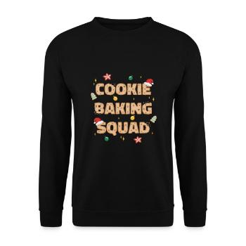 Weihnachten - cooke baking squad - Unisex Pullover - Schwarz - Vorne - Alina (178cm) & Michal (187cm)
