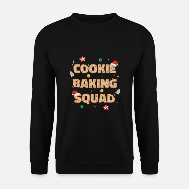 Christmas - cooke baking squad - Unisex Sweatshirt - black