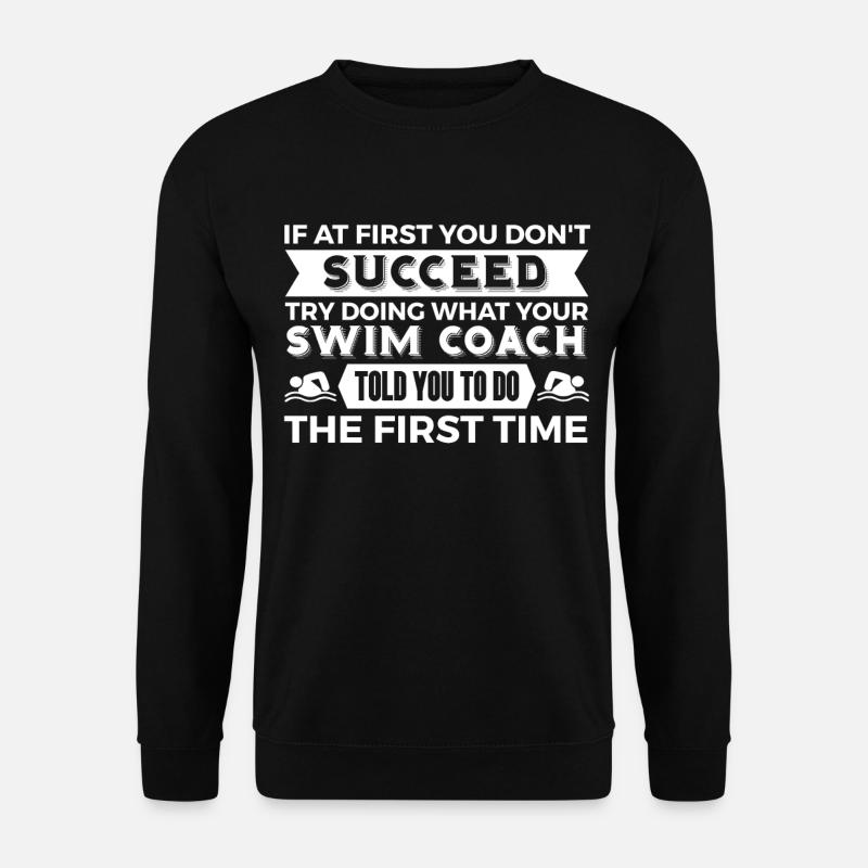 Nageur Nageant Dicton - Sweat-shirt Unisexe - noir