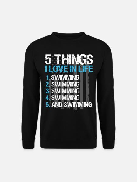Schwimmer Schwimmen Spruch - Unisex Pullover - Schwarz