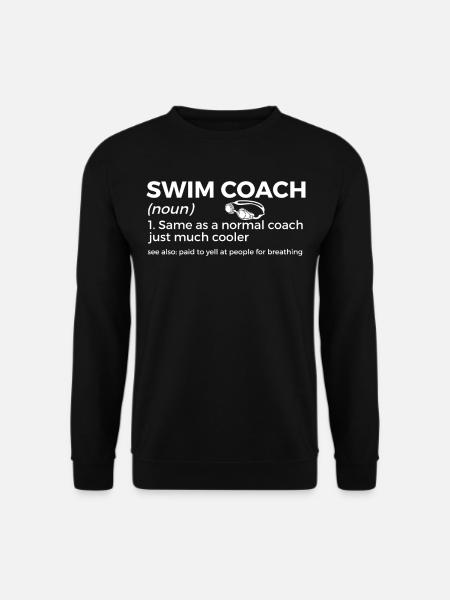 Schwimmer Schwimmen Spruch - Unisex Pullover - Schwarz