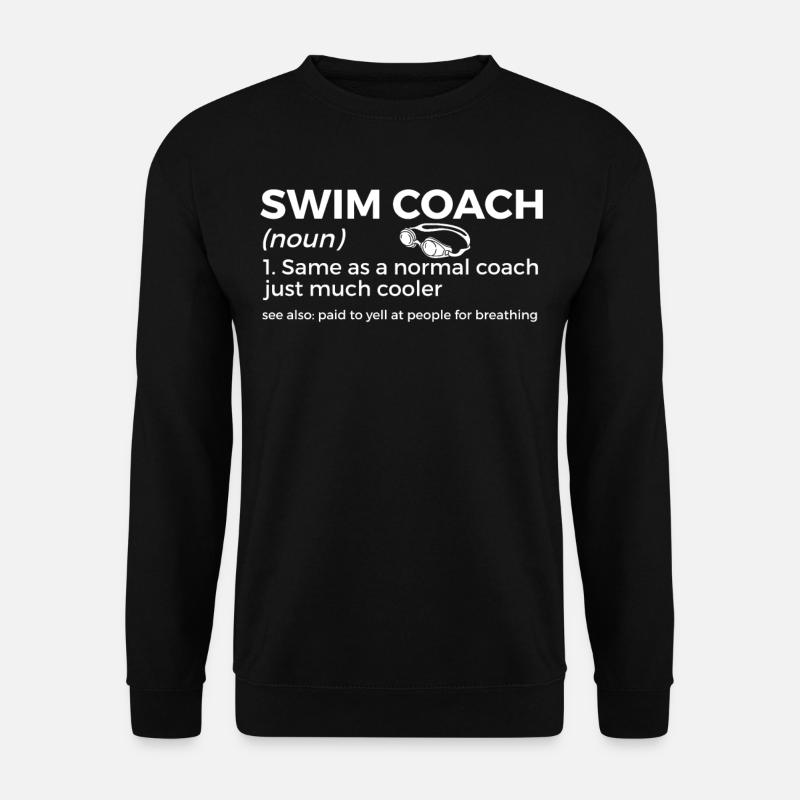 Schwimmer Schwimmen Spruch - Unisex Pullover - Schwarz