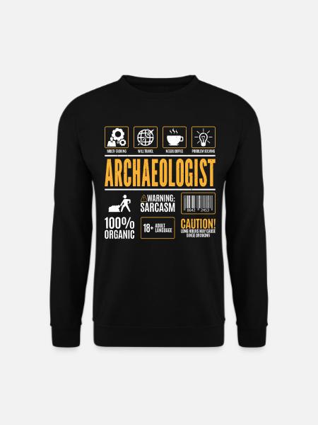 Archäologen-fakten Ägyptische - Unisex Pullover - Schwarz
