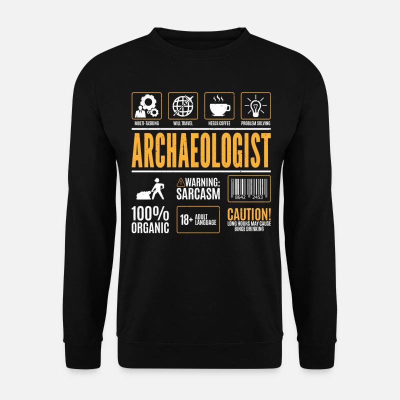 Archaeologist Facts Egyptian - Unisex Sweatshirt - black