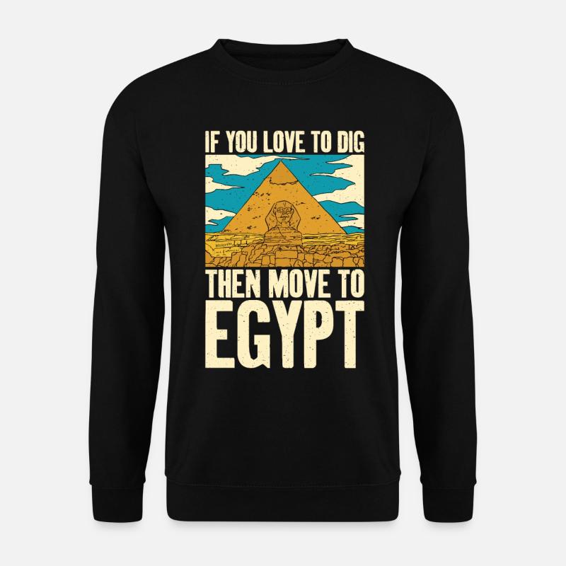 They love Egyptian - Unisex Sweatshirt - black