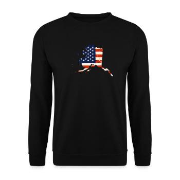 Alaska Fiers Alaskans - Sweat-shirt Unisexe - noir - Devant - Alina (178cm) & Michal (187cm)