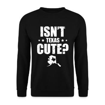 Le Texas n’est-il pas mignon Alaska Alaska État des États-Unis - Sweat-shirt Unisexe - noir - Devant - Alina (178cm) & Michal (187cm)