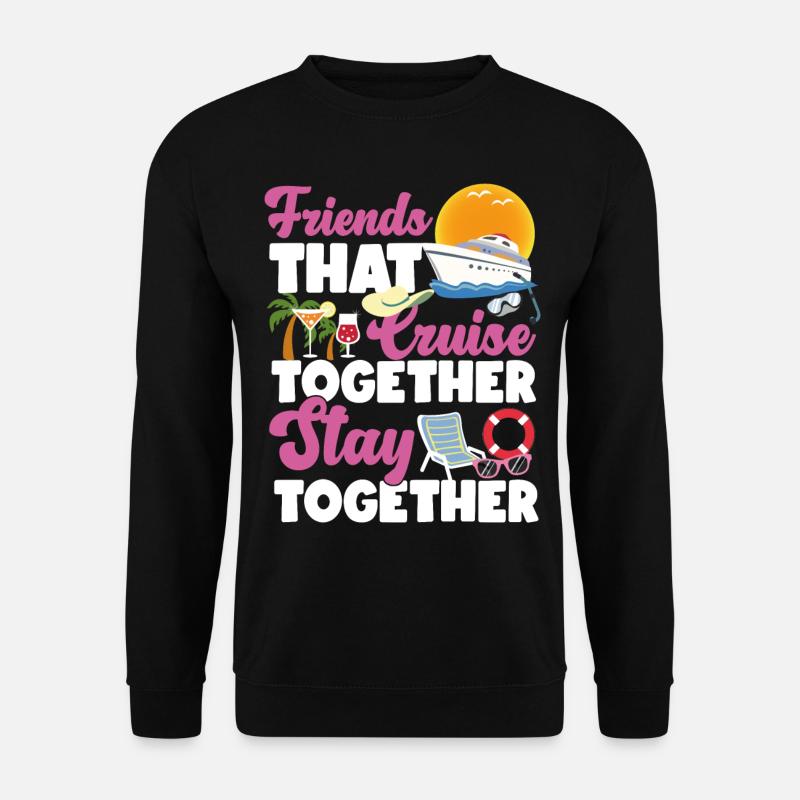 Cruise Ship Vacation Friends - Unisex Sweatshirt - black