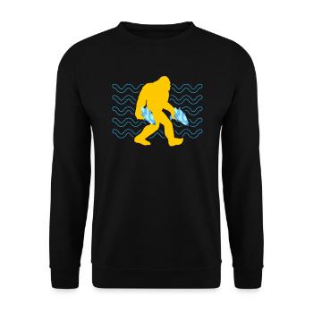 Bigfoot Believer Pistolet de pulvérisation de pistolet à eau - Sweat-shirt Unisexe - noir - Devant - Alina (178cm) & Michal (187cm)