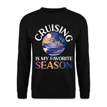 Cruise Ship Vacation Girl Cruising - Unisex Sweatshirt - black - Front - Alina (178cm) & Michal (187cm)