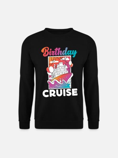 Cruise Ship Vacation Birthday - Unisex Sweatshirt - black