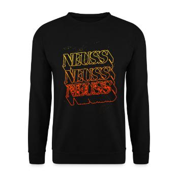 Neuss Germany City Skyline Home Police - Sweat-shirt Unisexe - noir - Devant - Alina (178cm) & Michal (187cm)