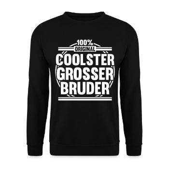 Geschwister Familie Brüder Bruder - Unisex Pullover - Schwarz - Vorne - Alina (178cm) & Michal (187cm)