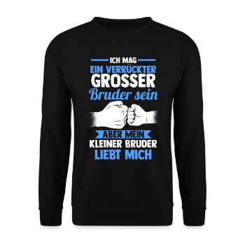 Geschwister Fäuste Familie Brüder Bruder - Unisex Pullover - Schwarz - Vorne - Alina (178cm) & Michal (187cm)