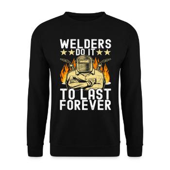 Soudage par soudeur - Sweat-shirt Unisexe - noir - Devant - Alina (178cm) & Michal (187cm)