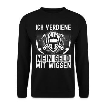 Soudage par soudeur - Sweat-shirt Unisexe - noir - Devant - Alina (178cm) & Michal (187cm)