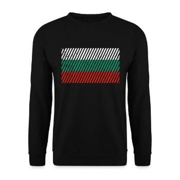 Drapeau bulgare - Sweat-shirt Unisexe - noir - Devant - Alina (178cm) & Michal (187cm)