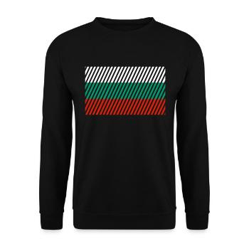 Drapeau bulgare - Sweat-shirt Unisexe - noir - Devant - Alina (178cm) & Michal (187cm)