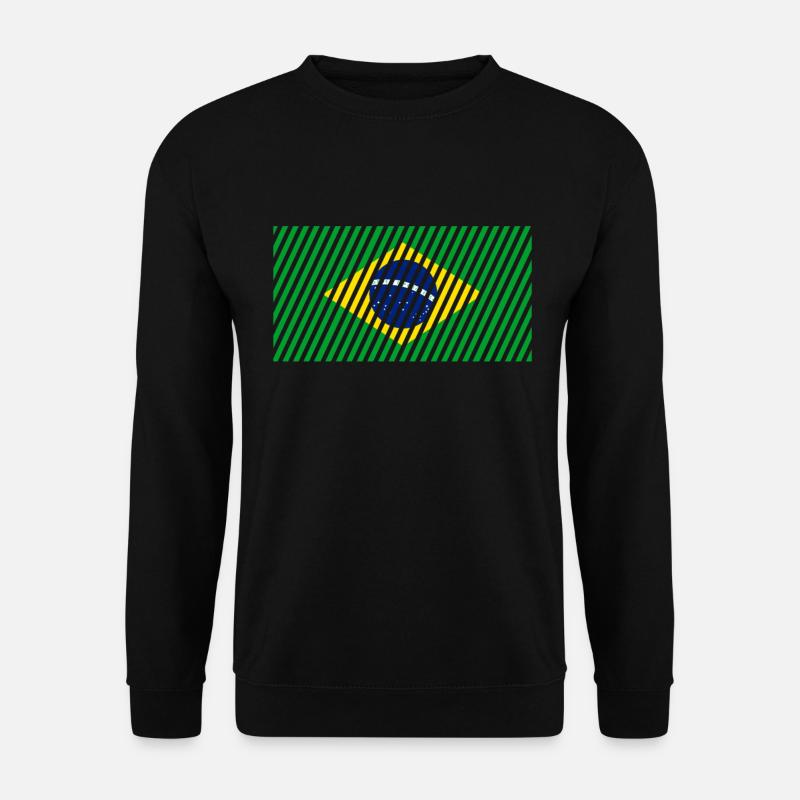 Brasilien Flagge - Unisex Pullover - Schwarz