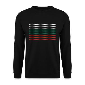 Drapeau bulgare - Sweat-shirt Unisexe - noir - Devant - Alina (178cm) & Michal (187cm)