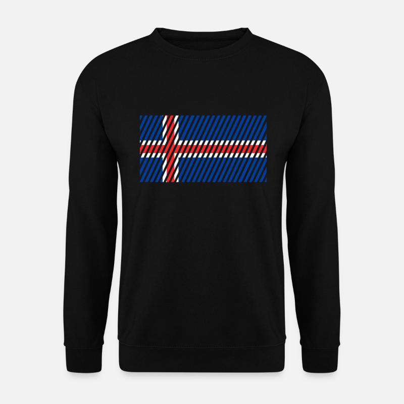 Iceland flag - Unisex Sweatshirt - black