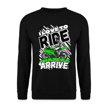 Moto Lifestyle / Moto / Moto motard - Sweat-shirt Unisexe - noir - Devant - Alina (178cm) & Michal (187cm)