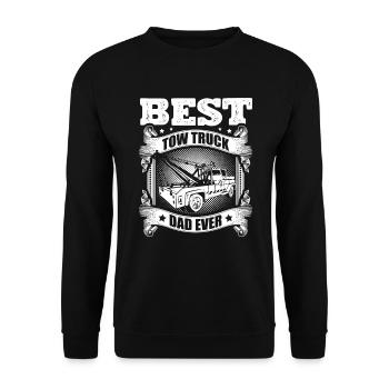 Bester Abschleppwagen-vater Aller Zeiten - Unisex Pullover - Schwarz - Vorne - Alina (178cm) & Michal (187cm)