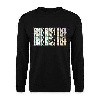 BMX - Unisex Pullover - Schwarz - Vorne - Alina (178cm) & Michal (187cm)