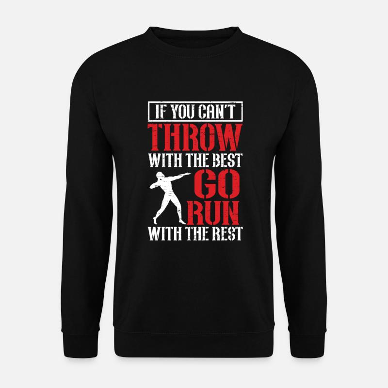 Athletics fun shot put - Unisex Sweatshirt - black