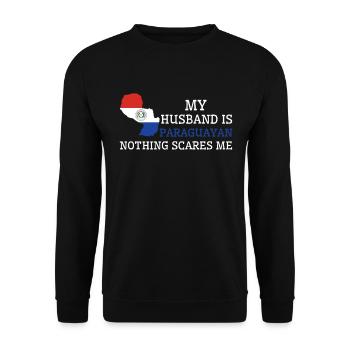 Rien ne me fait peur mari paraguayen - Sweat-shirt Unisexe - noir - Devant - Alina (178cm) & Michal (187cm)