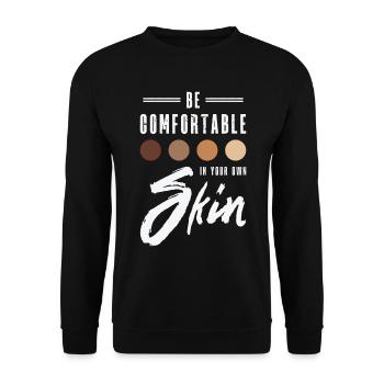 Encouraging Positivity Inspirational Motivator - Unisex Sweatshirt - black - Front - Alina (178cm) & Michal (187cm)